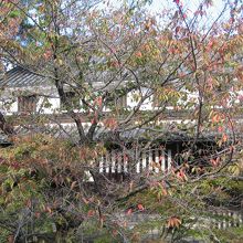 倉敷川対岸から見た旧大原住宅