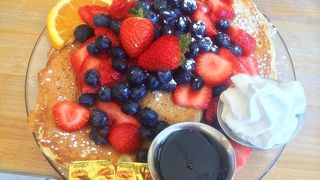 パンケーキ食べました