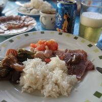 最後の日の昼食　ここで食べたポワソンクリュが一番美味しかった