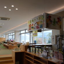 ２階の足湯カフェ