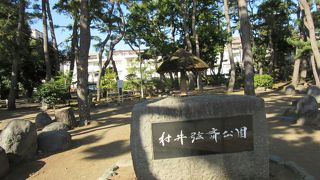 平塚駅南口側に公園あります