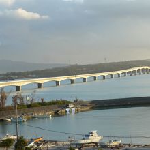 古宇利島を一周して帰る手前で写した古宇利島大橋
