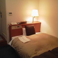 ベッドは標準的なダブルサイズ