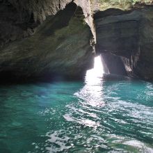天窓洞の洞くつ内