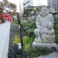 北参道の恵比寿像