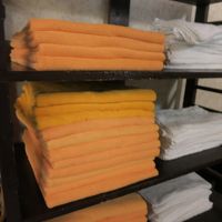 薄く、使い古したタオル