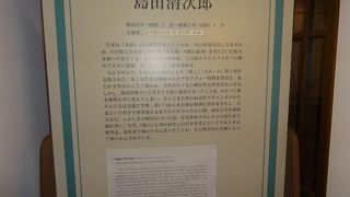 島田清次郎記念館の色合いが濃いです。
