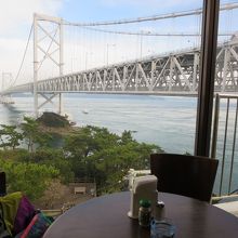 席からの眺め。おお〜絶景かな