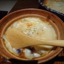 キノコのグラタン