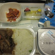 仁川からの機内食