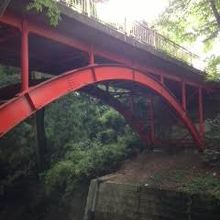 等々力渓谷のゴルフ橋