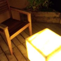 ベランダで、景色を見ながらくつろげます