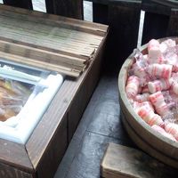 温泉から上がると、湯上りサービス♪