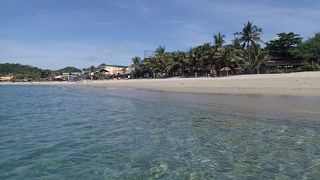 人気の少ないビーチ