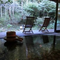 貸切露天風呂「山水」が1回無料でした。