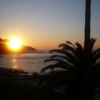 部屋から撮った日の出です。