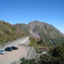 仁田峠　第二展望所と普賢岳の山肌