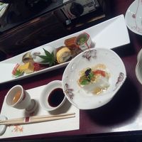 牛しゃぶしゃぶコースの夕食