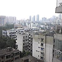 部屋のベランダからの景色