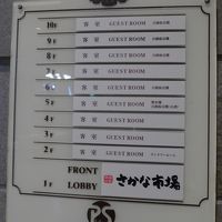 エレベーターホールの案内板