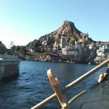 ゴンドラから見た火山