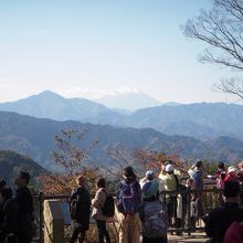 山頂から見る富士山