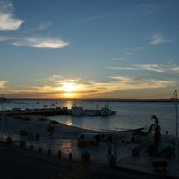 ホテルから眺めたラパス湾