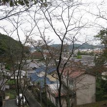 お城の遠景です。