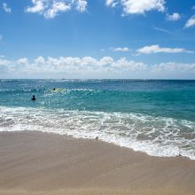 シェラトンの前も透明度最高です