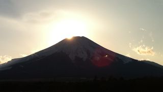 ダイヤモンド富士は見事☆