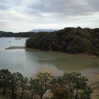 お部屋からの眺め。あいにくの雲り空