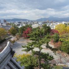 天守最上階からの眺め