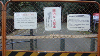 無人の公園でした