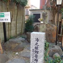 菊池温泉1号井（菊池温泉発祥の地）が温泉街にあります