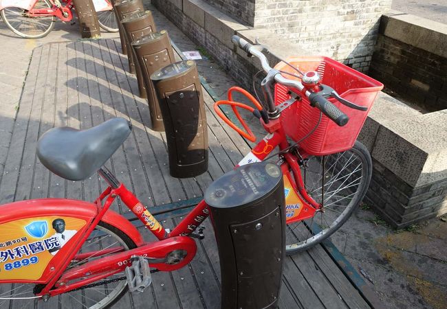 観光客も利用可能な公共自転車