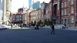 赤レンガがきれい