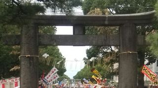 放生会の開かれる神社です