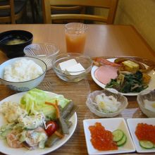 ２日目の朝食バイキング