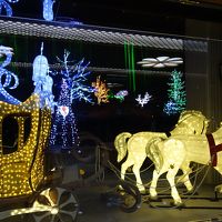 夜はイルミネーションがありました。