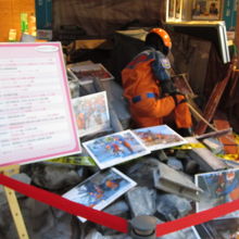 アフリカで活躍する人の様子。