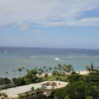 ホテルの窓からは海がきれいでした