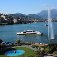 バルコニーからのルガーノ湖