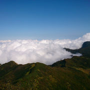山頂からの雲海がきれい