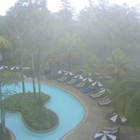 プールが目の前だったんだけど...