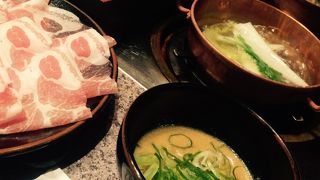 ゴマだれがおいしい一人鍋