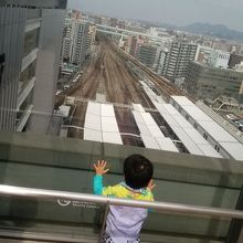 乗り物がとてもよくみえます