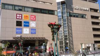 川越駅前のテナントショップ