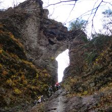 初級のクサリ場／第二石門（裏）