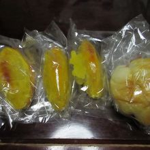 スウィートポテトとハム入りパン