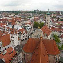 ミュヘン市内がよく見える